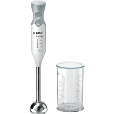 Bosch MSM66110 botmixer, fehér, rozsdamentes acél quattroblade, nemesacél botmixerszár, 600 w