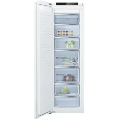 Bosch GIN81ACE0 beépíthető fagyasztószekrény, 178 cm, nofrost, 5 fiók + 2 rekesz, szuperfagyasztás funkció, 35 db(a)