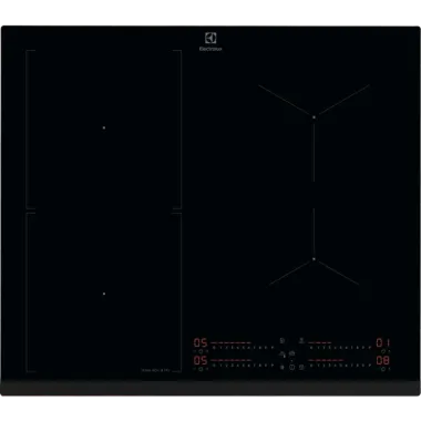 Electrolux EIS67453 SenseBoil beépíthető indukciós főzőlap, hob2hood, 60 cm, sensecook boil+fry automata forralás program, bridge, csúszkás érintővezérlés