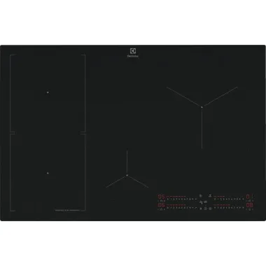 Electrolux EIS87453IZ SenseBoil beépíthető indukciós főzőlap, hob2hood, 80 cm, saphirmatt felület, sensecook boil+fry, bridge, csúszkás érintővezérlés