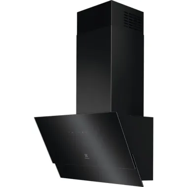 Electrolux LFV626K fali döntött páraelszívó, 60 cm, fekete, 3+1 fokozatú érintővezérlés, hob2hood, led világítás