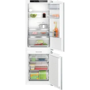 Neff KI7863DD0 beépíthető kombinált hűtőszekrény, 177,2 cm, 184/76 l, nofrost, elektronikus vezérlés, led, fresh safe, gyorshűtés, gyorsfagyasztás