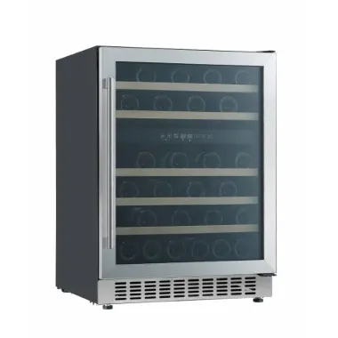 Cata VI-59082 X beépíthető borhűtő, inox, 82,5 cm, 129 l - 46 palack, elektronikus vezérlés