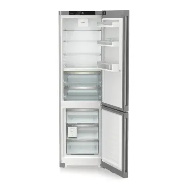 Liebherr CBNsfc 572i alulfagyasztós kombinált hűtőszekrény, ezüst, 201,5 cm, nofrost, biofresh, duocooling, érintővezérlés, powercooling, easytwist-ice
