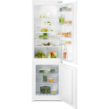 Electrolux ENT6NE18S beépíthető kombinált hűtőszekrény, 177 cm, 195 l/62 l, nofrost, twintech, action freeze, 35 db(a)
