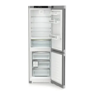 Liebherr CBNsdc 522i alulfagyasztós kombinált hűtőszekrény, ezüst, 185,5 cm, nofrost, biofresh, duocooling, érintővezérlés, easytwist-ice, freshair, wi-fi