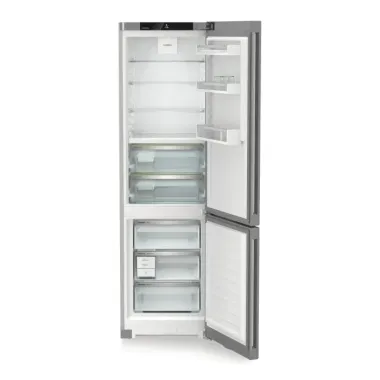 Liebherr CBNsfc 57vi alulfagyasztós kombinált hűtőszekrény, veggyfridge, 201,5 cm, nofrost, biofresh, duocooling, érintővezérlés, powercooling, easytwist-ice