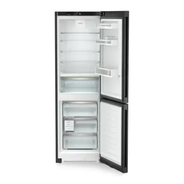Liebherr CBNbda 5223 alulfagyasztós kombinált hűtőszekrény, fekete, 185,5cm, nofrost, duocooling, érintővezérlés, easytwist-ice, biofresh, freshair szűrő, led