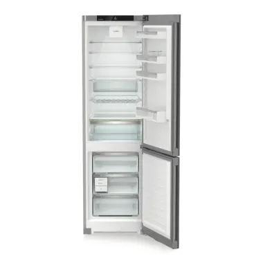 Liebherr CNsda 5723 alulfagyasztós kombinált hűtőszekrény, ezüst, 201,5cm, nofrost, duocooling, érintővezérlés, easytwist-ice, easyfresh, freshair szűrő, led