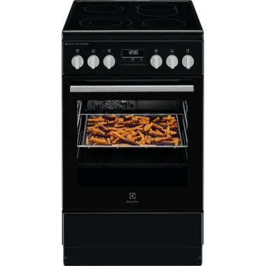 Electrolux LKR564275K elektromos tűzhely, gőzfunkcióval, fekete, airfry, katalitikus tisztítás, teleszkópos sütősín