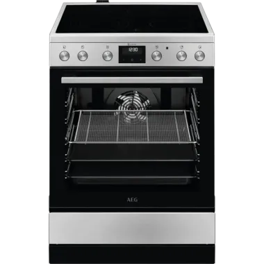 AEG CCB6446CBM elektromos tűzhely, inox, airfry, teleszkópos sütősín