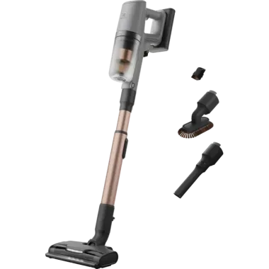 Electrolux EP82UB25UG akkumulátoros porszívó, szürke, led világítás a szívófejen, powerpro szívófej, finompor kefe, 25,2 v li-ion