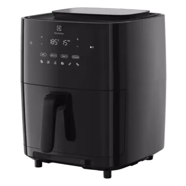 Electrolux EAF7SB Air Fryer sütő, fekete, szabályozható hőmérséklet, gőzfunkciós, kivehető kosár, 7 literes kapacitás