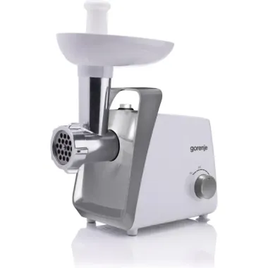 Gorenje MG1601W húsdaráló, fehér, 2.2 kg/perc daráló kapacitás, 2 db daráló tárcsa, 1600 w