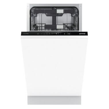 Gorenje GV583C10 beépíthető mosogatógép, 45 cm, 10 teríték, 3 kosár, szárítás automata ajtónyitással, gyorsprogram, inverter, 45 db(a)