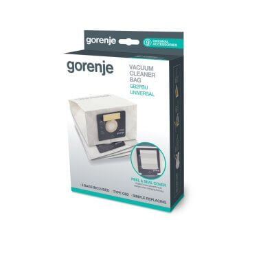Gorenje GB2PBU porzsák, 5 db, papír, bemeneti motorszűrővel