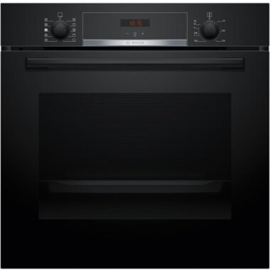 Bosch HQA534EB3 beépíthető sütő, fekete, 8 sütőfunkció, gőzfunkciós, ecoclean hátfal, 3d hotair, teleszkópos sütősín, 71 liter
