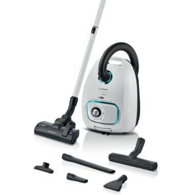 Bosch BGL41HYG2H porzsákos porszívó, fehér, ultraallergy filter, powerprotect rendszer, rés- és kárpitszívó, airfresh porzsák