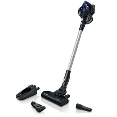 Bosch BCS611P4A akkumulátoros kézi porszívó, éjkék, kompakt design, allfloor kefe, turbospin motor, könnyű tisztítás, 18 v li-ion akku