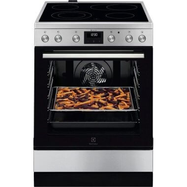 Electrolux LKR64022AX elektromos tűzhely, 60 cm, 73 l, airfry tálca, teleszkópos sütősín, aquaclean tisztítás, multilevel cooking