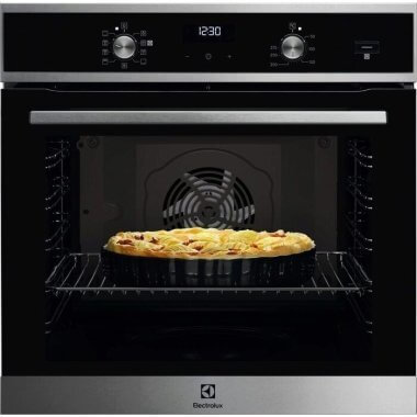 Electrolux EOD5F71X SteamBake beépíthető elektromos sütő, katalitikus/aquaclean tisztítás, maghőmérő, grill, süllyesztett gombok, teleszkópos sütősín, 72 l