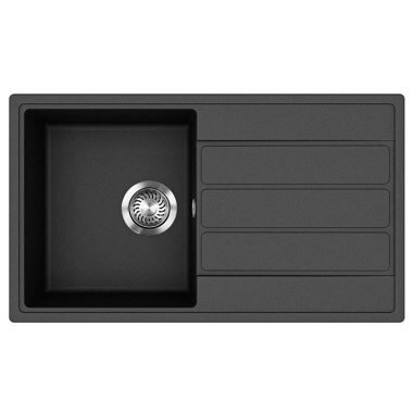 Evido EASY 45S gránit mosogató, egy medencés kivitel /antracit/