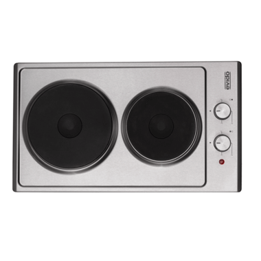 Evido Domino-E 32X beépíthető dominó elektromos főzőlap, 2 elektromos zóna, inox vezérlőgombok, 30 cm