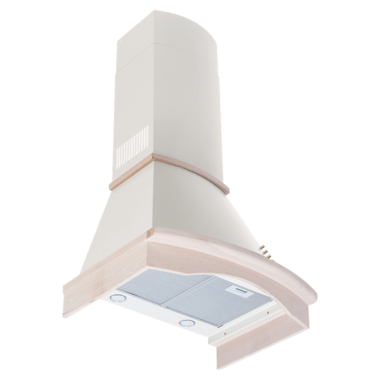 Evido Daphne 90C fali kürtős rusztikus páraelszívó, 90 cm, 448 m3/óra, led, bézs