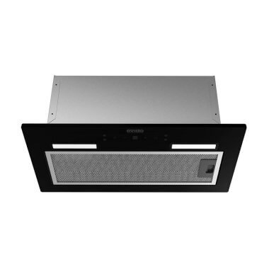 Evido Move 60B álkürtőbe építhető páraelszívó, 60 cm, 400 m3/óra, fekete üveg keret, érintőszenzor és mozgásvezérlés, led világítás