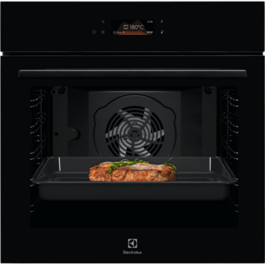 Electrolux LOE8P38Z MealAssist beépíthető elektromos sütő, pirolitikus tisztítás, érintővezérlés, softclosing ajtó, gyorsfelfűtés, teleszkópos sütősín, 72l