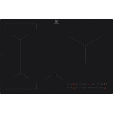 Electrolux EIV83443CT beépíthető indukciós főzőlap, bridge funkció, 80 cm, hob2hood, saphirmatt üvegfelület, érintővezérlés, időzítő, gyors felfűtés