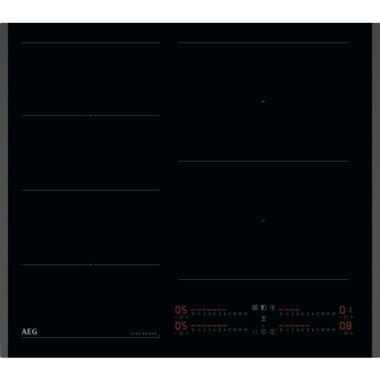AEG TI64IG00FB beépíthető indukciós főzőlap, 60 cm, flexibridge, hob2hood, csúszkás érintővezérlés, gyorsfelfűtés