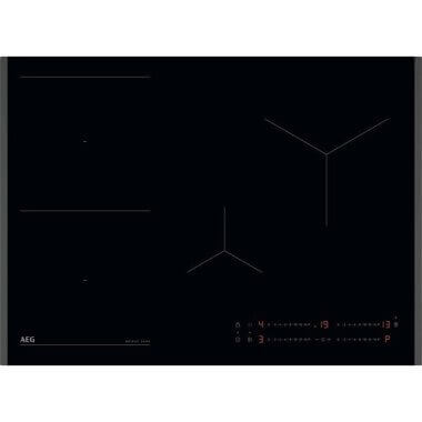 AEG TO74IB00FB beépíthető indukciós főzőlap, 70 cm, bridge funkció, hob2hood, csúszkás érintővezérlés, 2 oldalon csiszolt, gyorsfelfűtés