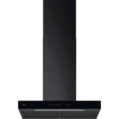 AEG NDB6761HB fali kürtős páraelszívó, 60 cm, fekete, 3+1 fokozatú érintővezérlés, hob2hood, breeze funkció, led világítás, 2db zsírszűrő
