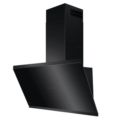 AEG GV77D91SB fali kürtős páraelszívó, 90 cm, fekete, 3+2 fokozatú érintővezérlés, hob2hood, breeze funkció, led világítás, 2db zsírszűrő