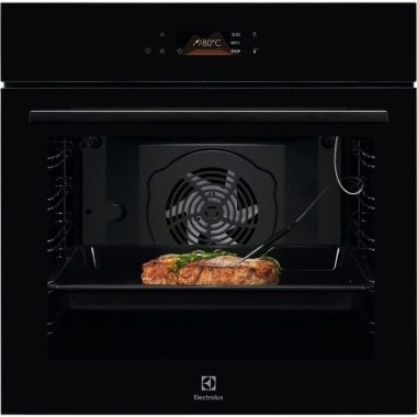 Electrolux LOE8H39Z MealAssist beépíthető elektromos sütő, fekete, aquaclean tisztítás, maghőmérő, gyors felfűtés, teleszkópos sütősín, led kijelző, 72 l