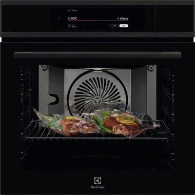 Electrolux EOA9S3SH ProAssist/SteamPro beépíthető gőzsütő, gőztisztítás, gőzfunkció, wifi, sousvide, maghőmérő, gyors felfűtés, teleszkópos sütősín, 70 l