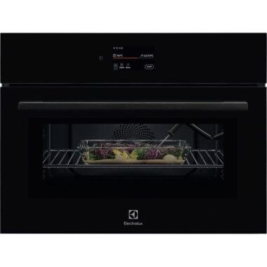 Electrolux LVL9E2XZ MealAssist/CombiQuick beépíthető kompakt sütő + mikró, wifi, magyar menü, érintőkijelző, maghőmérő, gyors felfűtés, hőlégbefúvás, matt fekete, 44 l