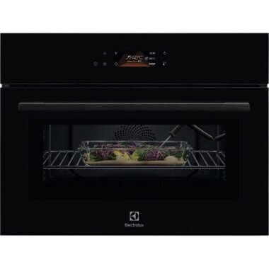 Electrolux LVL8E09Z MealAssist/CombiQuick beépíthető kompakt sütő + mikró, wifi, magyar menü, érintőkijelző, maghőmérő, gyors felfűtés, hőlégbefúvás, fekete, 44 l