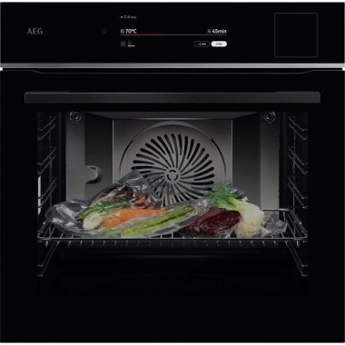 AEG TP9SB831AB SteamPro beépíthető gőzsütő, wifi; steamify® funkció; proassist, magyar menü, sousvid, cooksmart touch érintőkijelző, maghőmérő