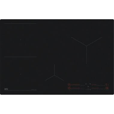 AEG TI84IB10IT beépíthető indukciós főzőlap, matt fekete, 80 cm, hob2hood, bridge funkció, érintőkapcsolós vezérlés, eco timer, booster funkció