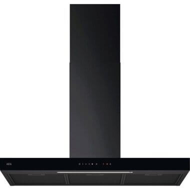 AEG NDB6791HB fali kürtős páraelszívó, 90 cm, fekete, 3+1 fokozatú érintővezérlés, hob2hood, breeze funkció, led világítás, 3db zsírszűrő
