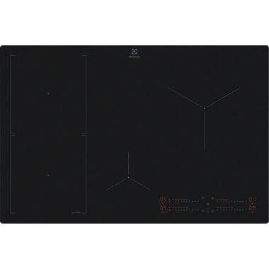 Electrolux EIS82453IT SenseBoil beépíthető indukciós főzőlap, hob2hood, 80 cm, senseboil, bridge funkció, csúszkás érintővezérlés