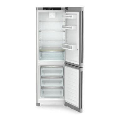Liebherr KGNsf 52Vd03 alulfagyasztós kombinált hűtőszekrény, ezüst, 185,5 cm, nofrost, duocooling, érintővezérlés, powercooling, easyfresh, led