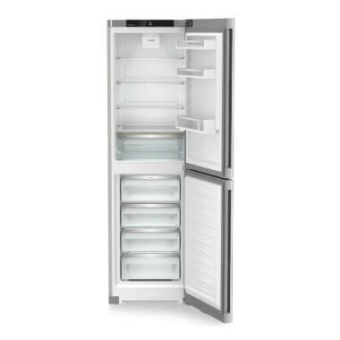 Liebherr CNsfd 5704 alulfagyasztós kombinált hűtőszekrény, ezüst, 201,5 cm, nofrost, duocooling, érintővezérlés, easyfresh, freshair szűrő, led