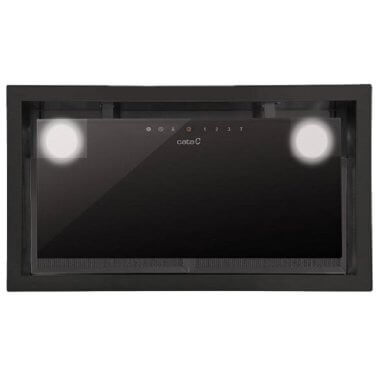 Cata GC DUAL 45 XGBK/D álkürtőbe építhető páraelszívó /fekete/, 45 cm, 850 m3/h, érintővezérlés, led világítás