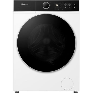 Hisense WF5i1045BWQ elöltöltős mosógép, 10 kg, 1400 f/p., wifi, gőzprogram, gyors mosás, inverter motor, dobtisztító program