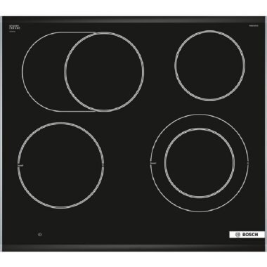 Bosch PKN675DP1D beépíthető üvegkerámia főzőlap, fekete, 60 cm, bővíthető zónák, érintővezérlés, powerboost, restart funkció, prémium keret