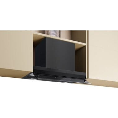 Neff D67XDP2S0 beépíthető teleszkópos páraelszívó, fekete, 60 cm, 433 m3/óra, felső szekrénybe építhető, 2 zsírszűrő, ecosilence drive motor
