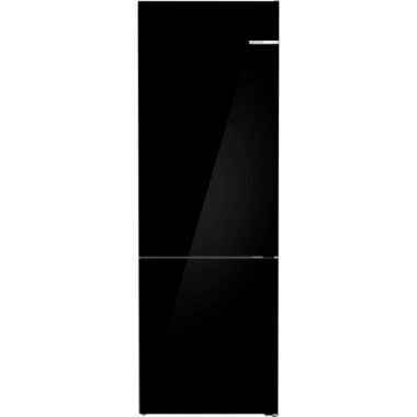 Bosch KGN49LBCF alulfagyasztós kombinált hűtőszekrény, fekete, 203 cm, 70 cm széles, 311/129 l, total nofrost, vitafresh, gyorsfagyasztás, gyorshűtés